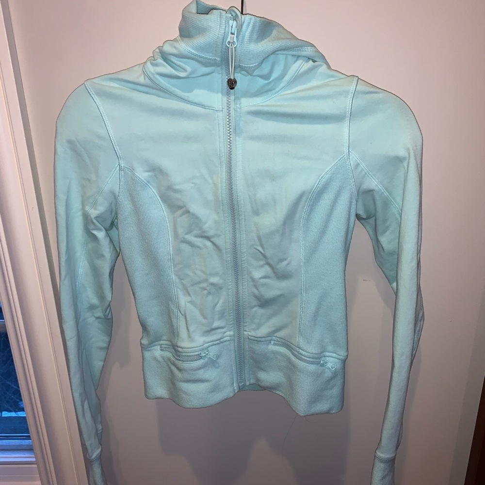 Light blue Lululemon zip up jacket